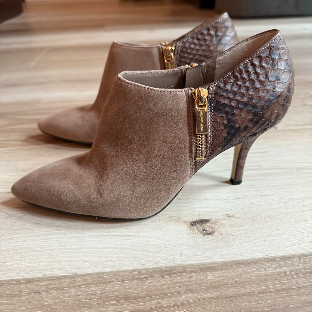MICHAEL Michael Kors Tan and Brown Ankle Booties
